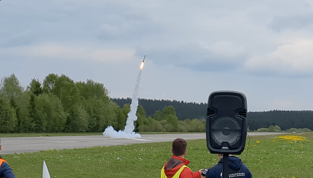 Rocket Launch during CanSat Competition