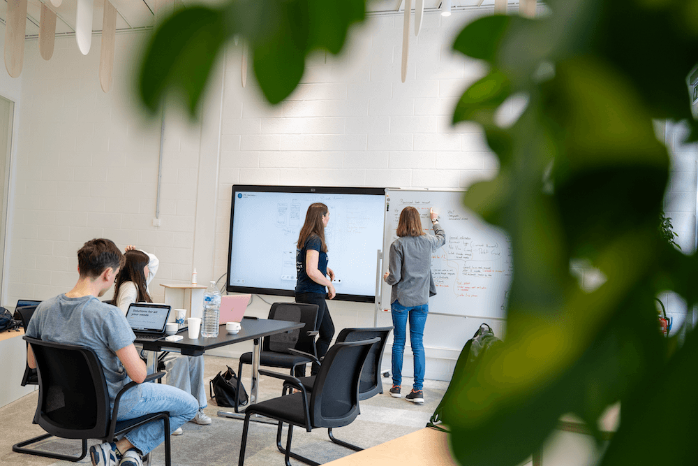 LTS students at the hackathon